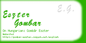 eszter gombar business card